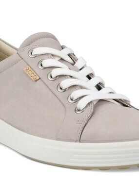 Ecco Soft 7 Sneakers Grey Rose Women's Size 36 or US 5 NEW Preppy Comfort